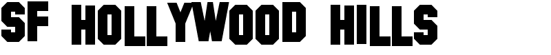 SF Hollywood Hills Font