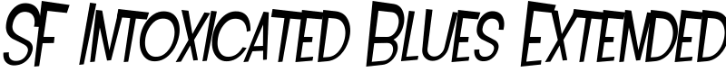 SF Intoxicated Blues Extended Font
