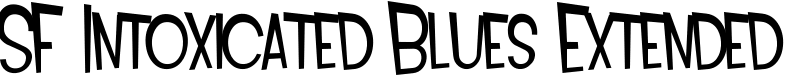 SF Intoxicated Blues Extended Font
