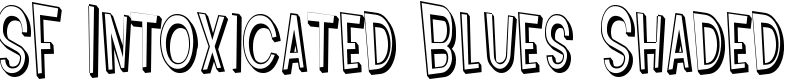 SF Intoxicated Blues Shaded Font