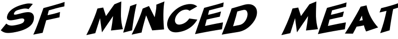 SF Minced Meat Font