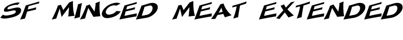 SF Minced Meat Extended Font