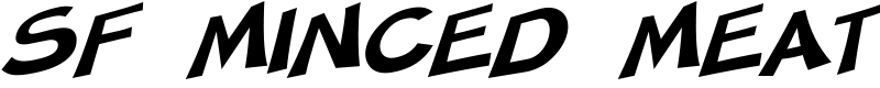 SF Minced Meat Font