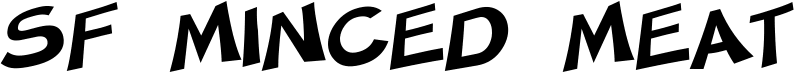 SF Minced Meat Font