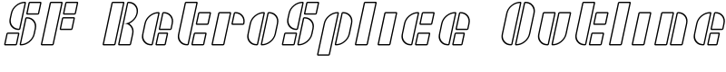 SF RetroSplice Outline Font