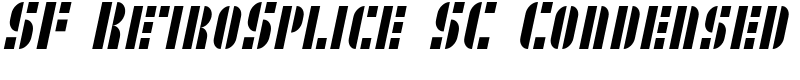 SF RetroSplice SC Condensed Font