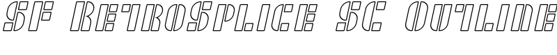 SF RetroSplice SC Outline Font