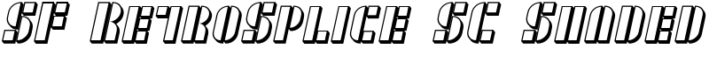 SF RetroSplice SC Shaded Font