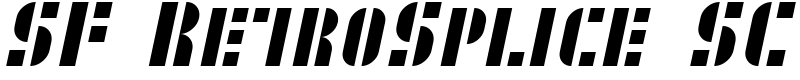 SF RetroSplice SC Font