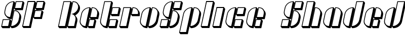 SF RetroSplice Shaded Font