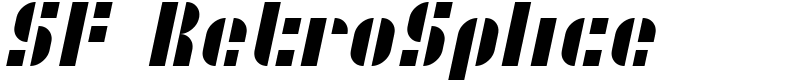 SF RetroSplice Font