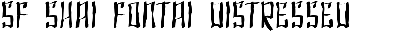 SF Shai Fontai Distressed Font