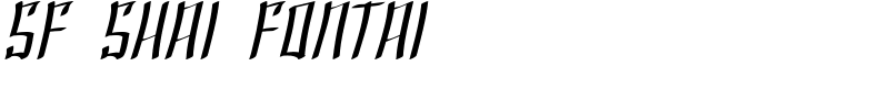 SF Shai Fontai Font
