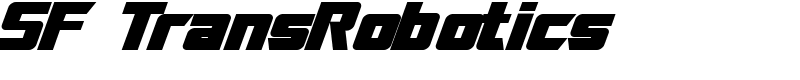 SF TransRobotics Font