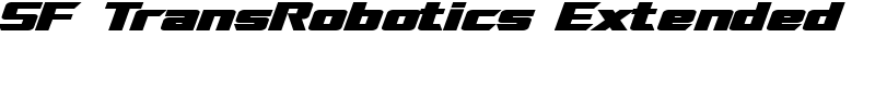 SF TransRobotics Extended Font