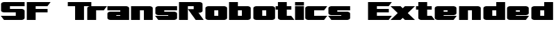 SF TransRobotics Extended Font
