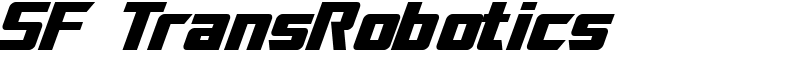 SF TransRobotics Font