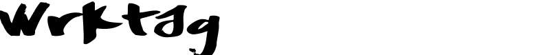 Wrktag Font