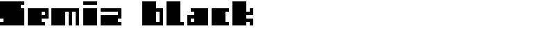 Semiz black Font