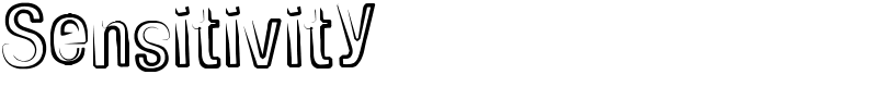 Sensitivity Font