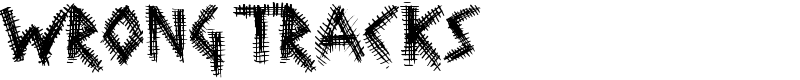 Wrong Tracks Font