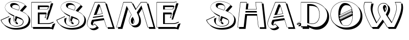 Sesame Shadow Font