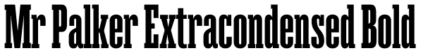 Mr Palker Extracondensed Bold Font