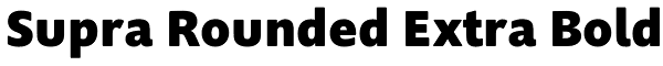 Supra Rounded Extra Bold Font