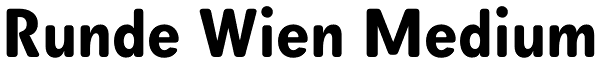 Runde Wien Medium Font