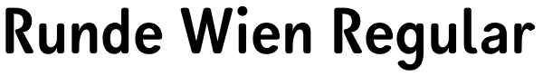 Runde Wien Regular Font