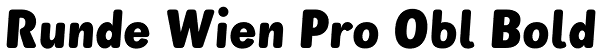 Runde Wien Pro Obl Bold Font