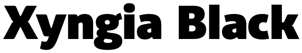Xyngia Black Font