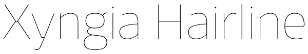 Xyngia Hairline Font
