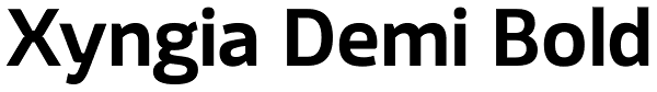 Xyngia Demi Bold Font