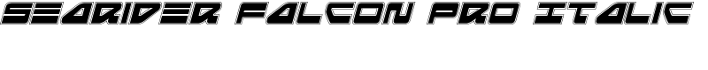 Searider Falcon Pro Italic Font