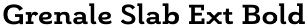 Grenale Slab Ext Bold Font