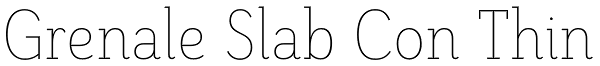 Grenale Slab Con Thin Font