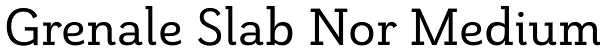 Grenale Slab Nor Medium Font