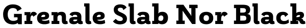 Grenale Slab Nor Black Font