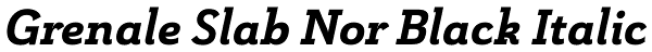 Grenale Slab Nor Black Italic Font