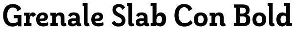 Grenale Slab Con Bold Font