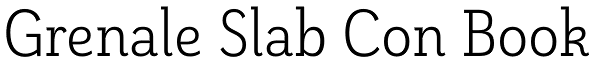 Grenale Slab Con Book Font