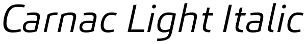 Carnac Light Italic Font