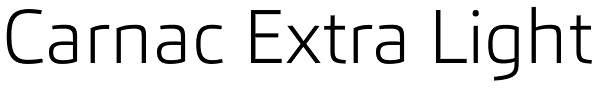 Carnac Extra Light Font