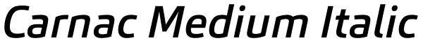 Carnac Medium Italic Font