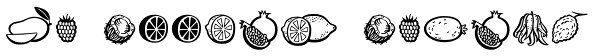 Mr Foodie Fruits Font