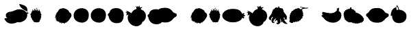 Mr Foodie Fruits Back Font