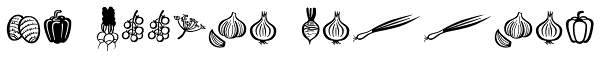 Mr Foodie Veggies Font