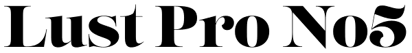 Lust Pro No5 Font