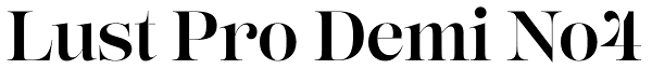 Lust Pro Demi No4 Font